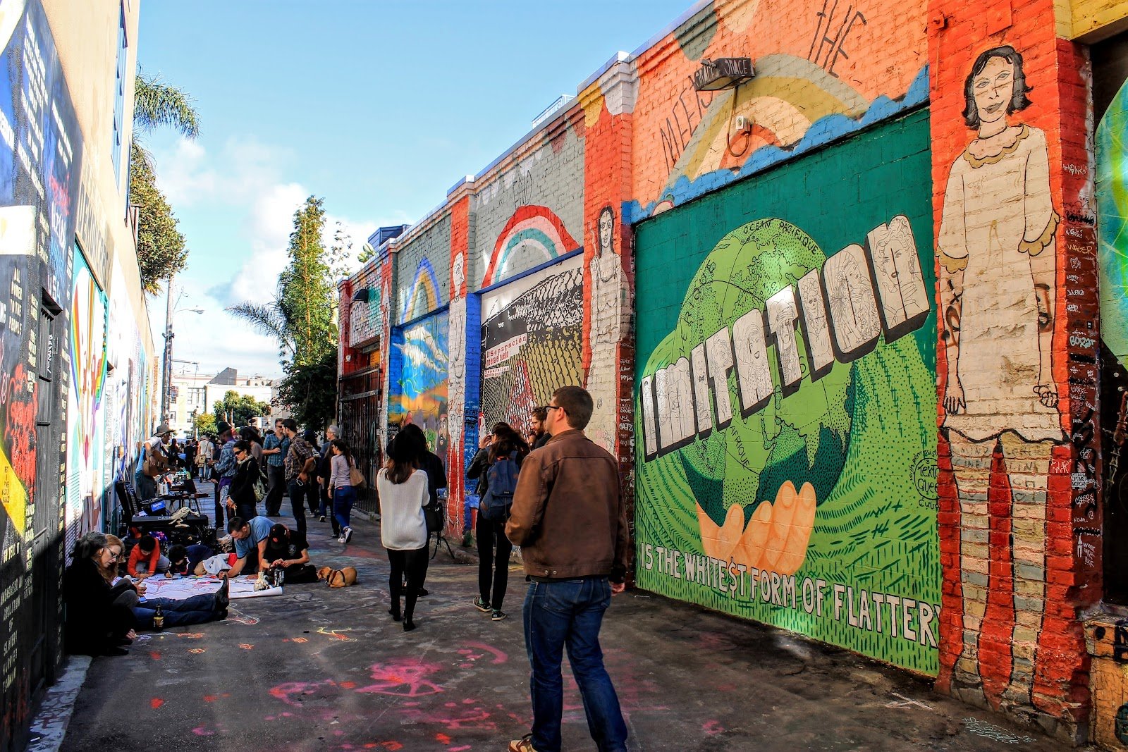 Four murals in Clarion Alley were painted over last week